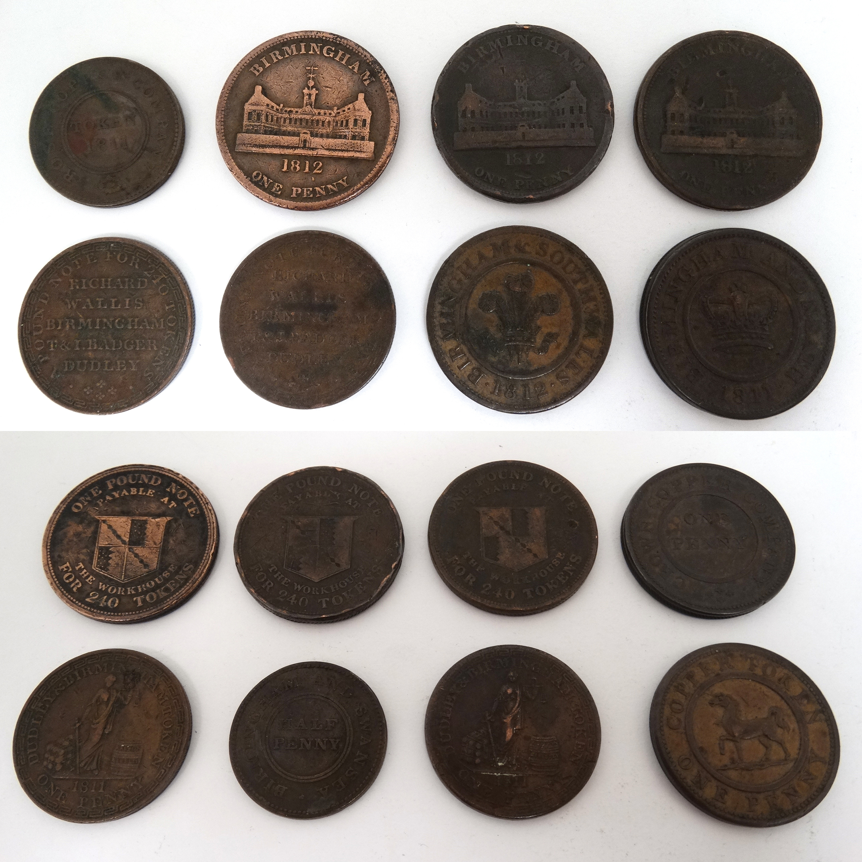 Collection Of 18Th And 18Th Century Trade Tokens Sold For £1800