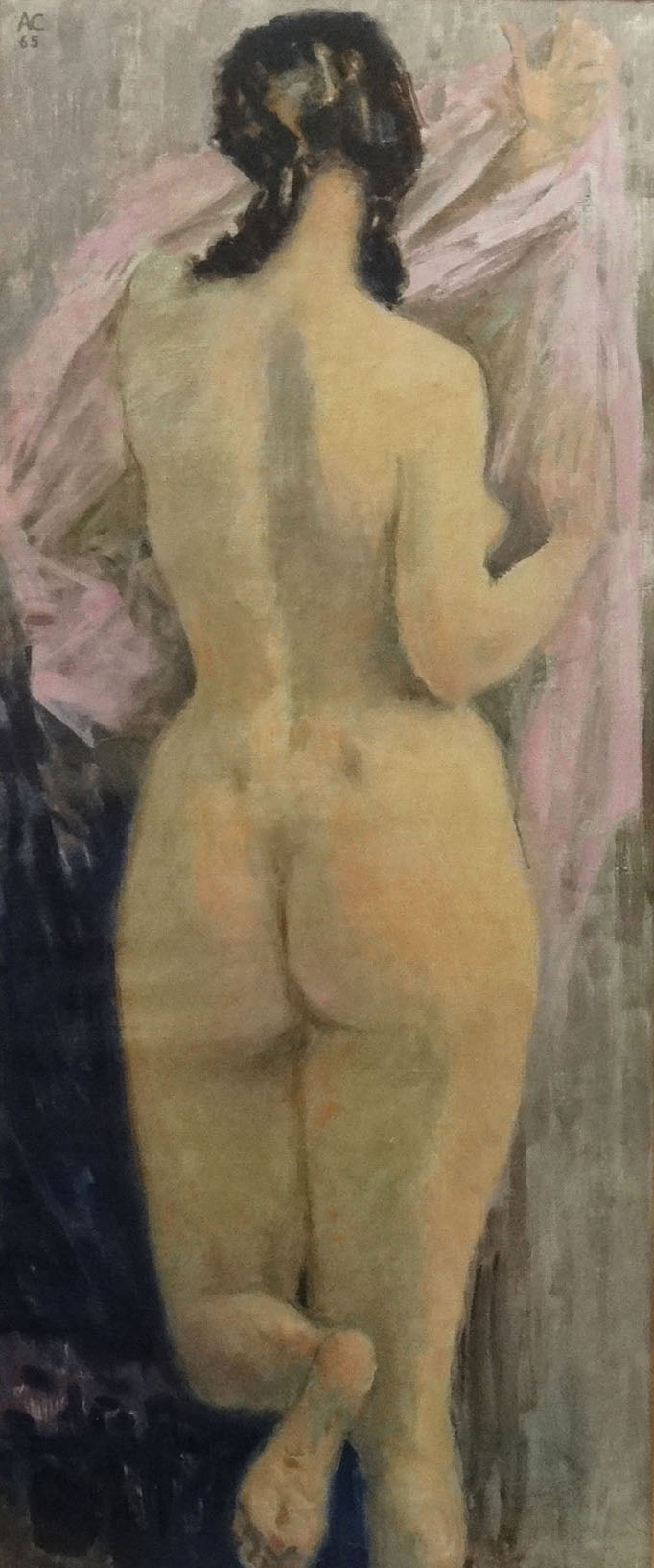Alexander Nikolaevich Samokhvalov, Oil On Canvas, Nude. Sold For £36000